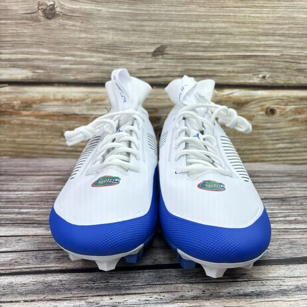 Size 12.5 Nike Jordan Vapor Edge Pro 2 Florida Gators PE Blue Football Cleats